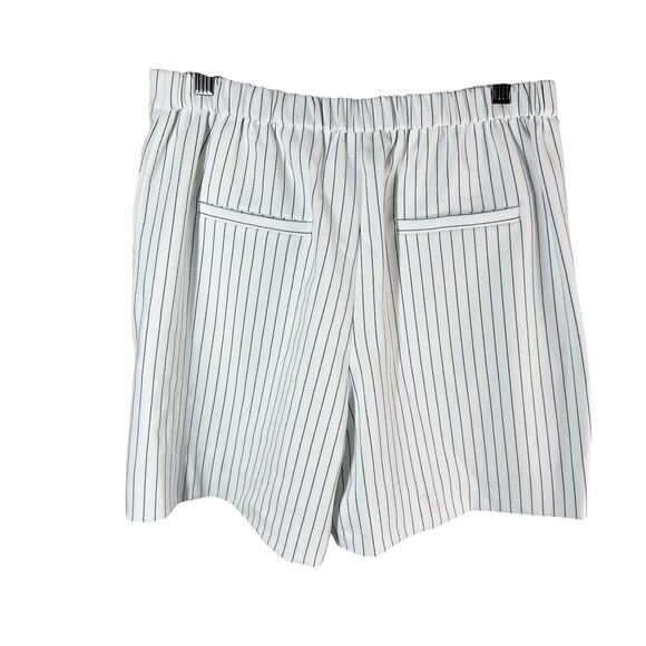 French Connection Pinstripe Shorts Size US 6 Summer White - Picture 2 of 14
